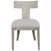 Idris Armless Chair, White - Hedi's Furniture
